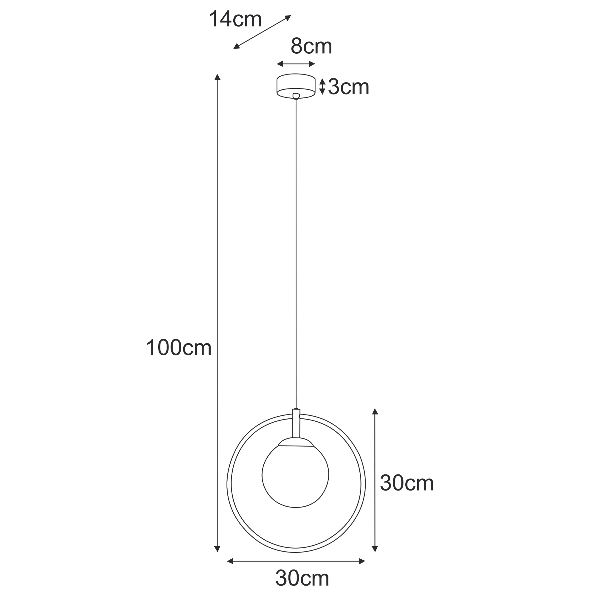 Pendant lamp K-5475 - ARLENA
