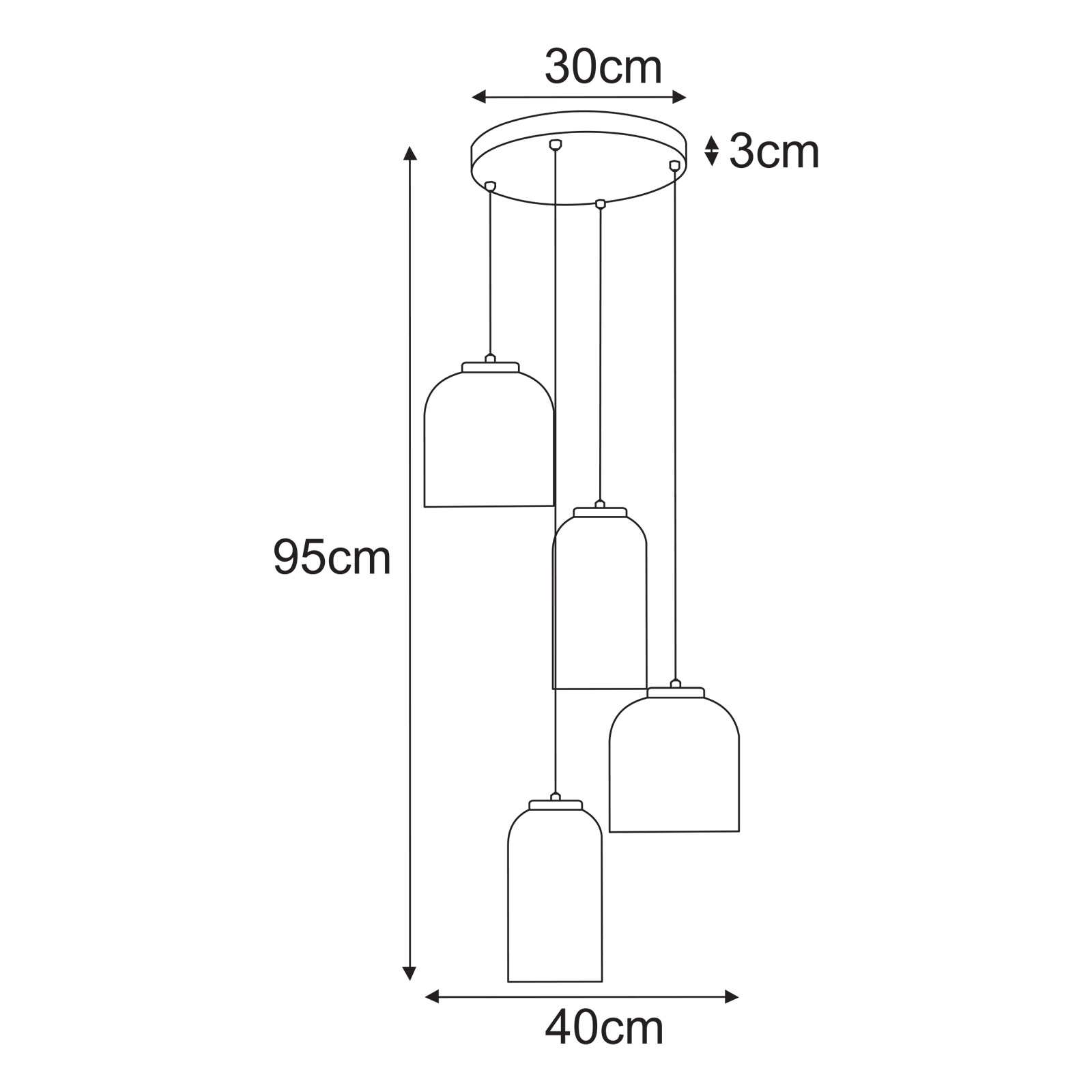 Piekaramā lampa K-5637 - INGA