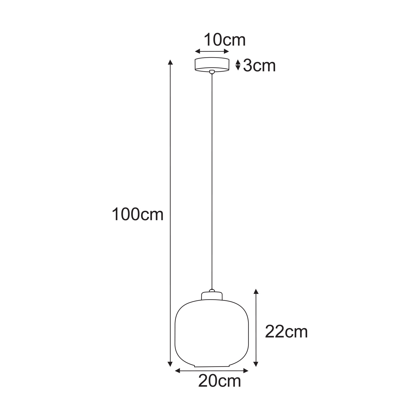 Piekaramā lampa K-5640 - SPARTA