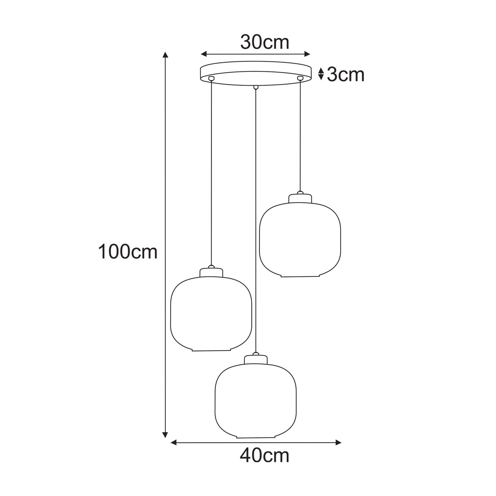 Piekaramā lampa K-5664 - CAMPO