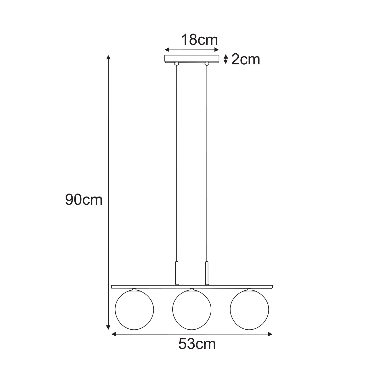Piekaramā lampa K-5682 - AURA