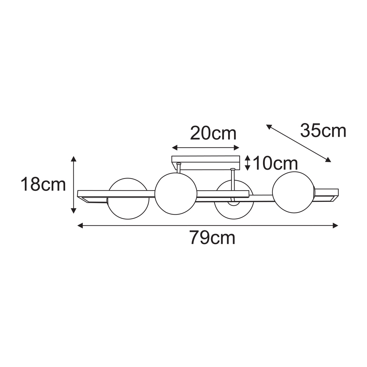 Griestu lampa K-5771 - TORES