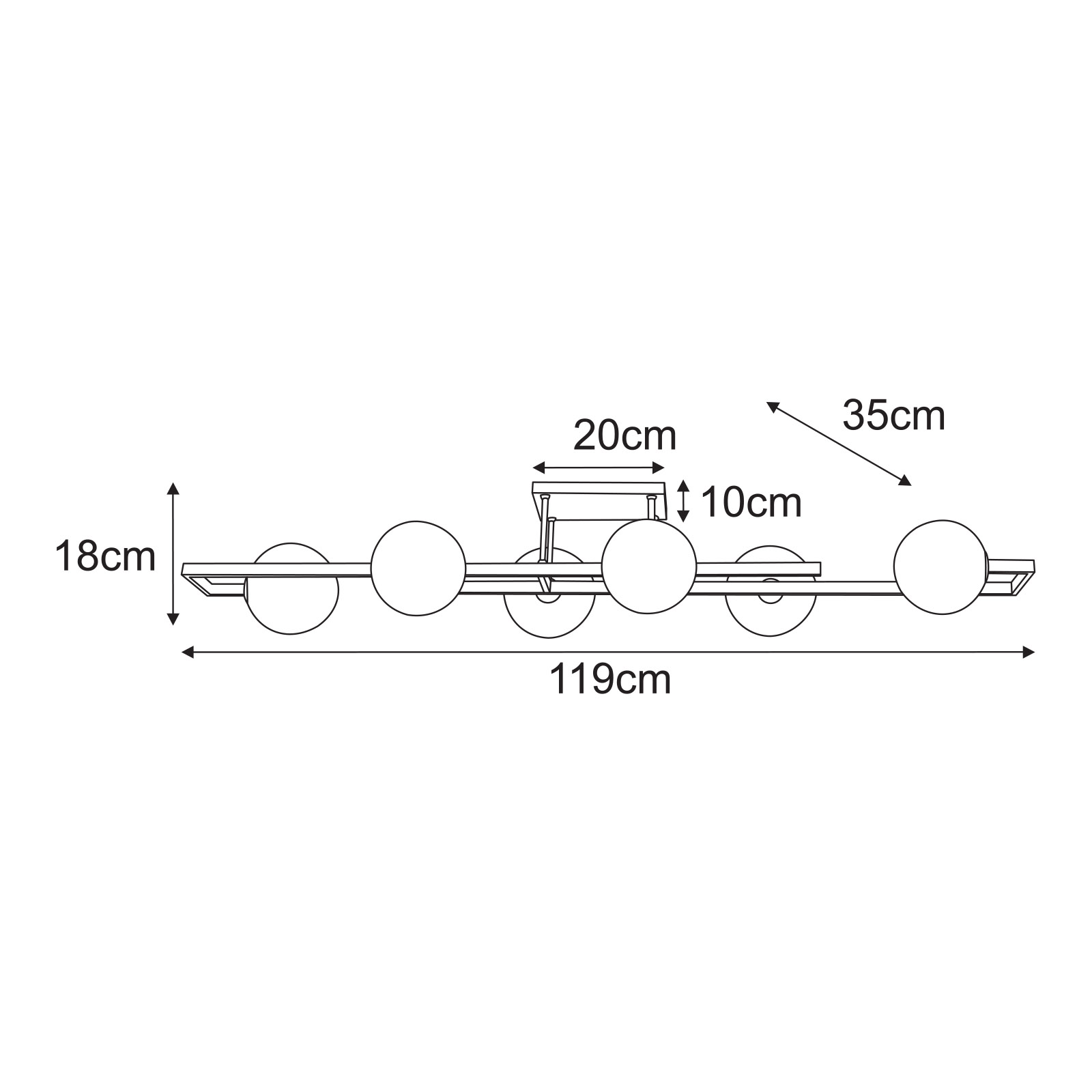 Griestu lampa K-5772 - TORES
