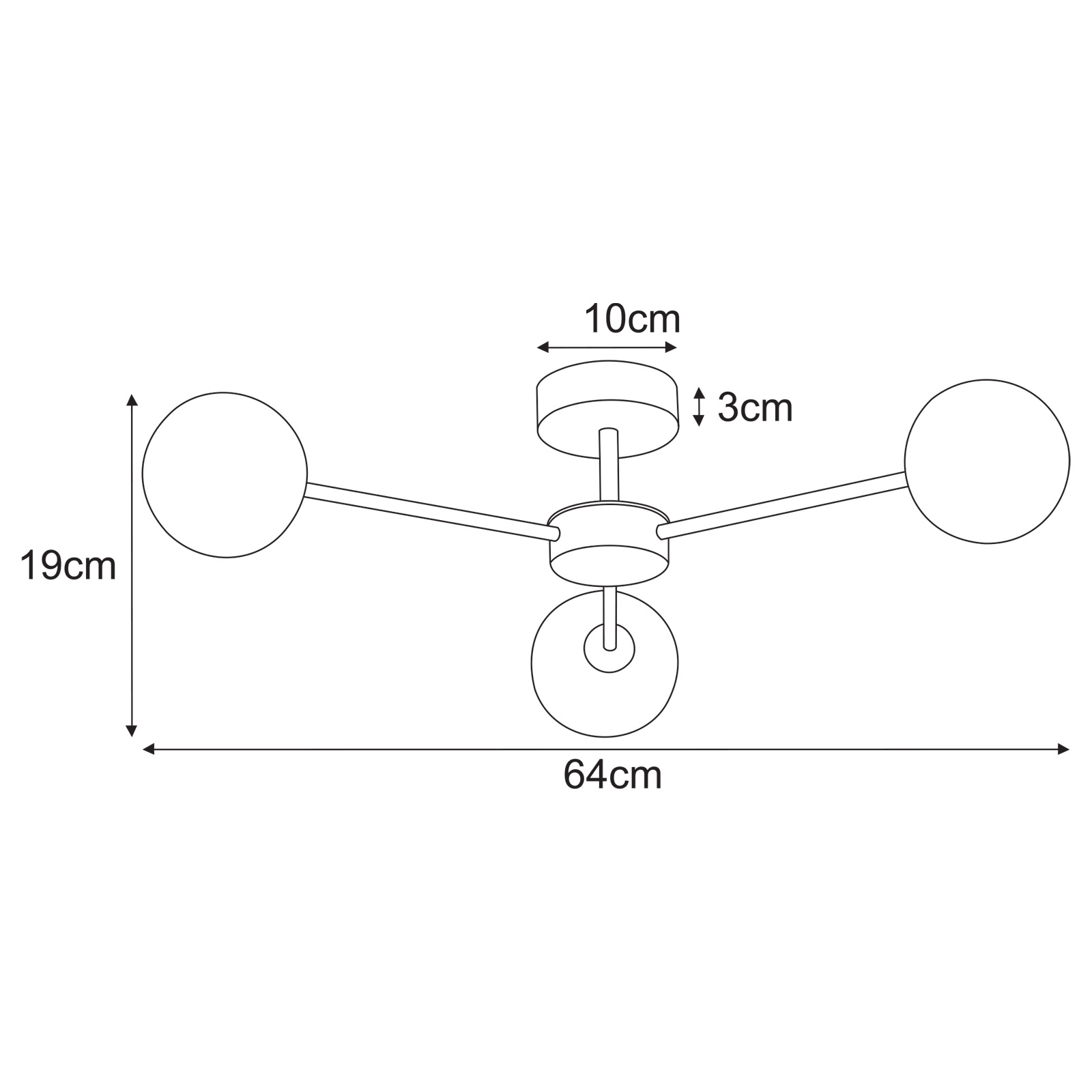 Griestu lampa K-5713 - JUKON