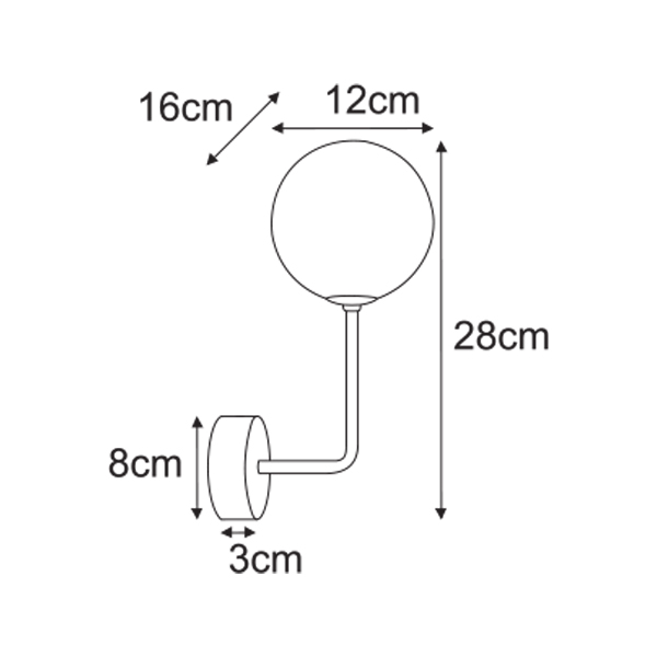 Sienas lampa K-5718 - GRETA
