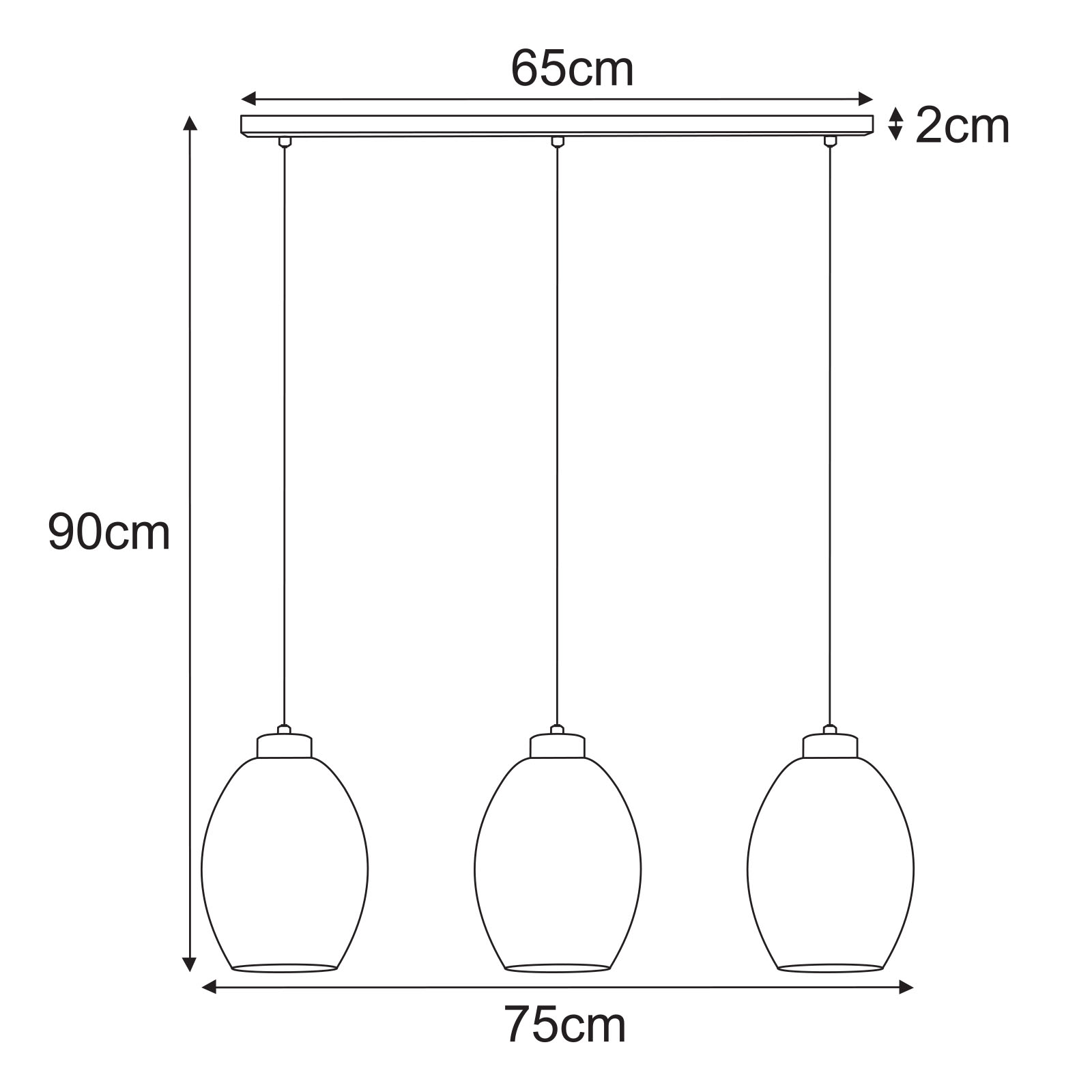 Pendant lamp K-5721 - BALBO