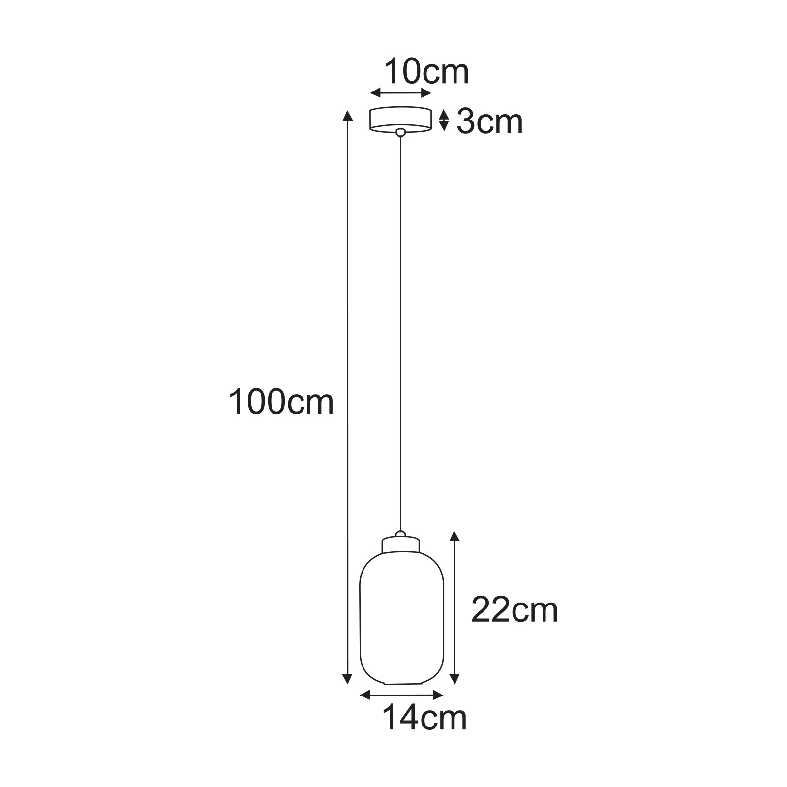 Piekaramā lampa K-5730 - VILAR