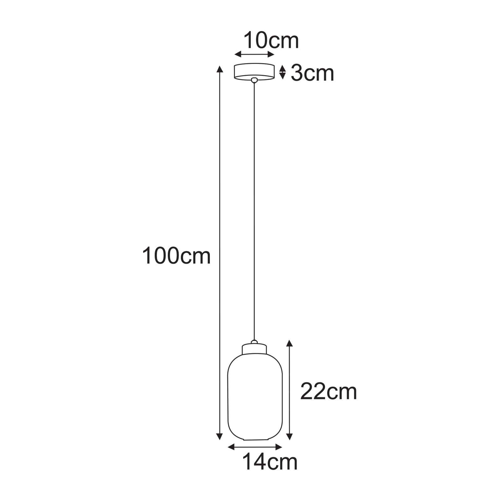 Piekaramā lampa K-5740 - FADIGA