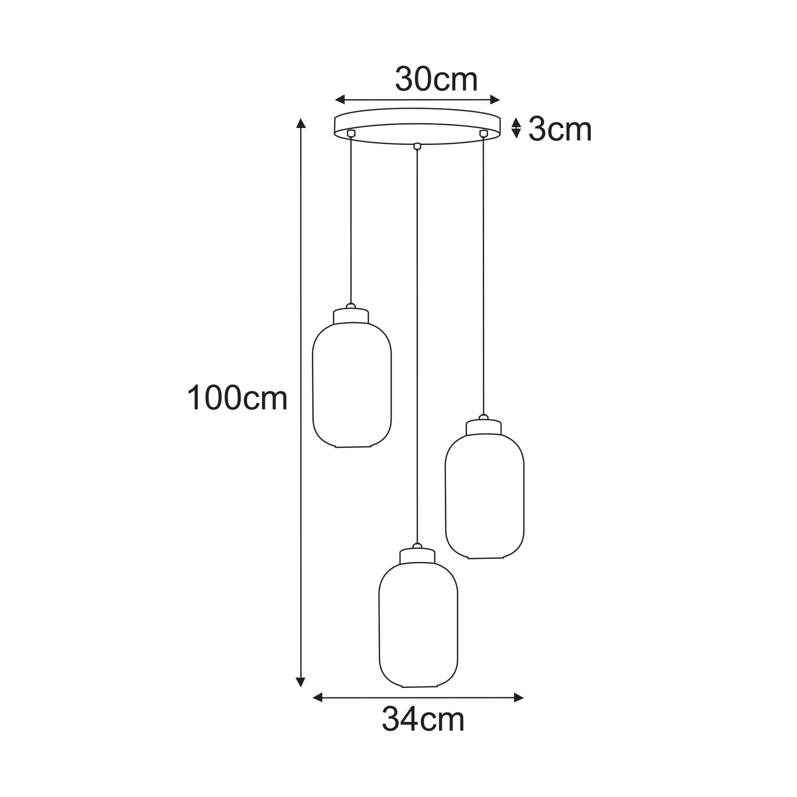 Piekaramā lampa K-5745 - FADIGA
