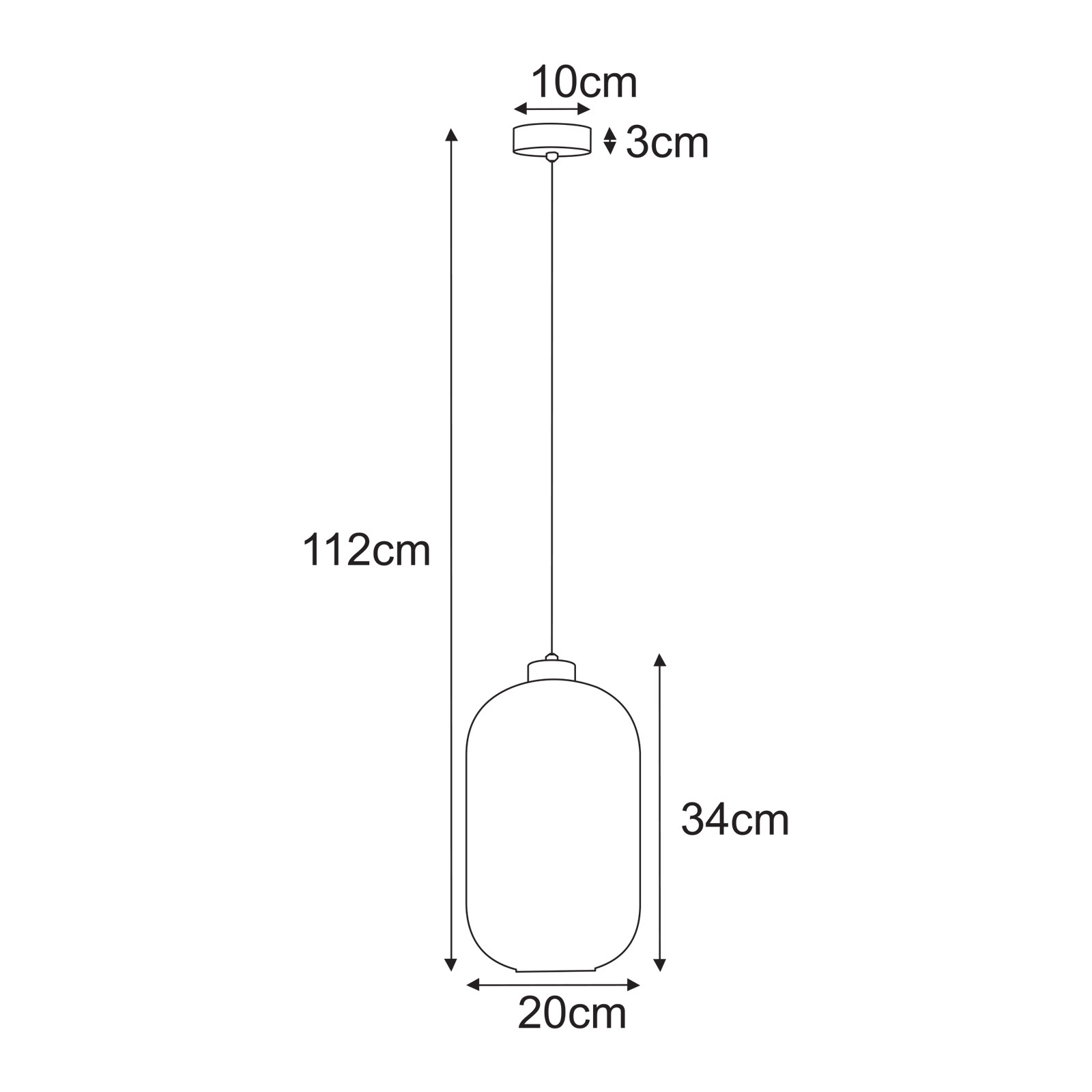 Piekaramā lampa K-5751 - SILVA