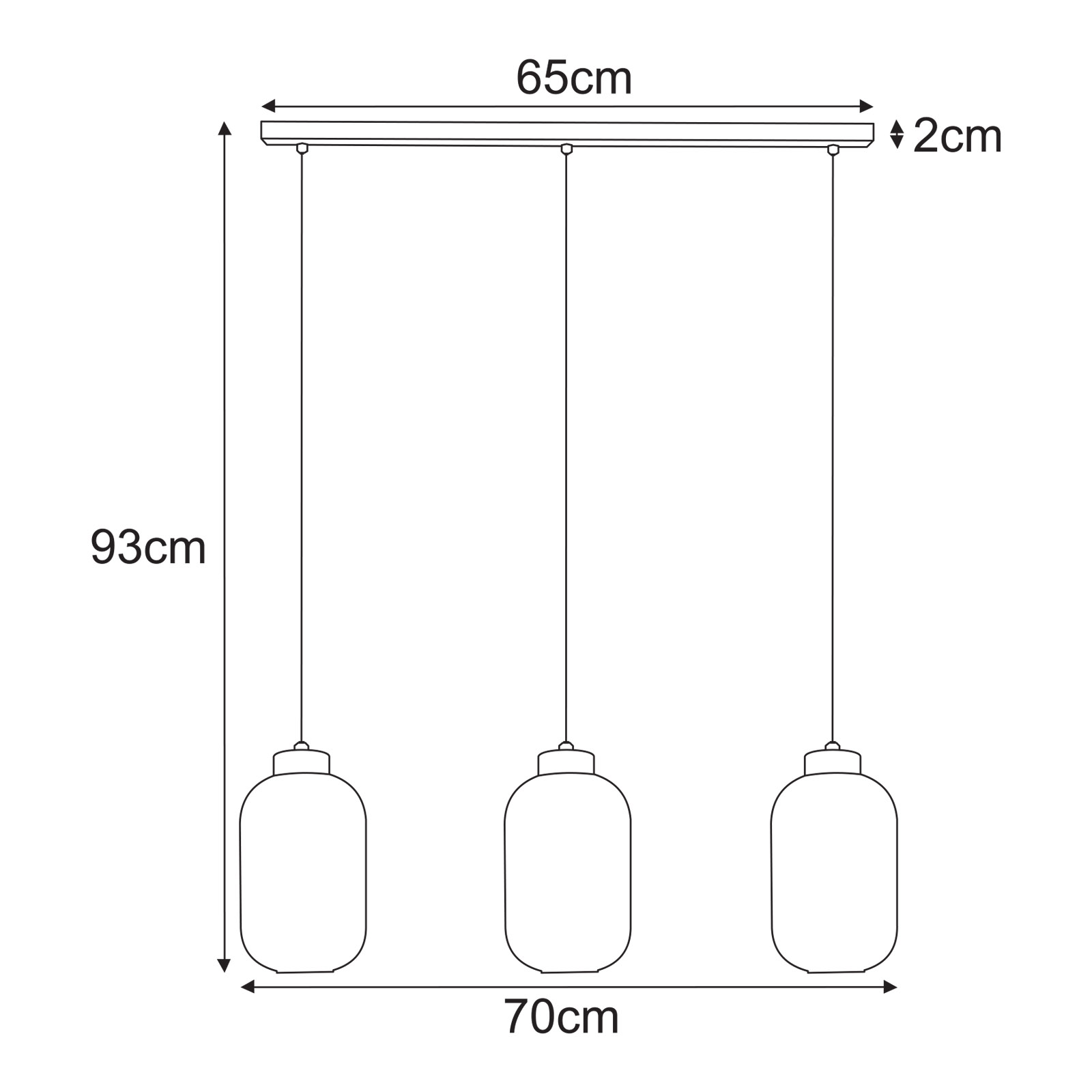 Piekaramā lampa K-5754 - SILVA
