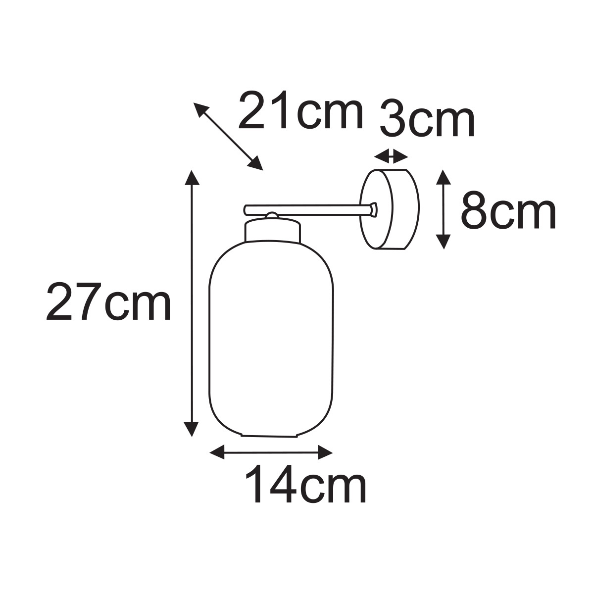 Sienas lampa K-5757 - SILVA