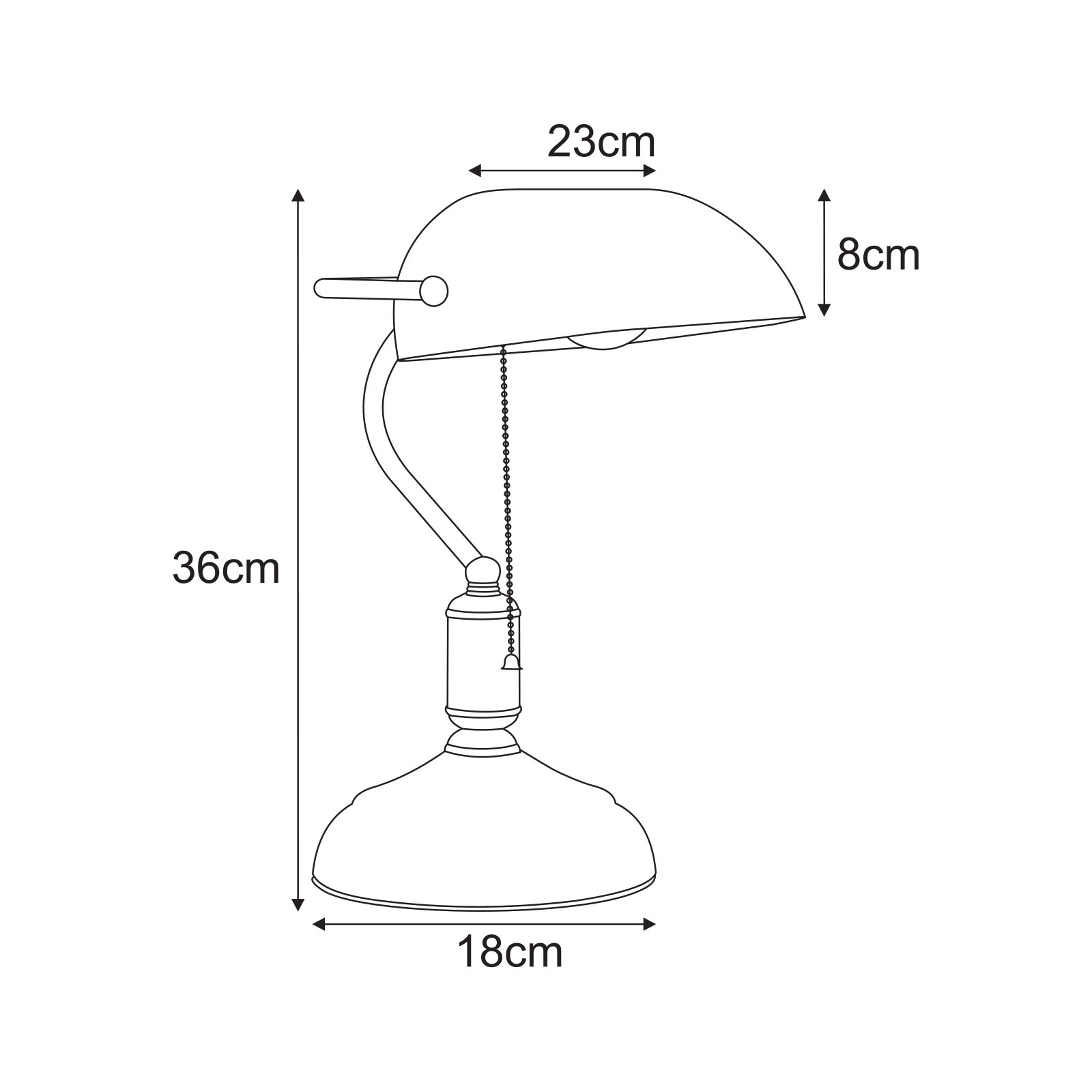 Galda lampa K-MT-207 - BANK