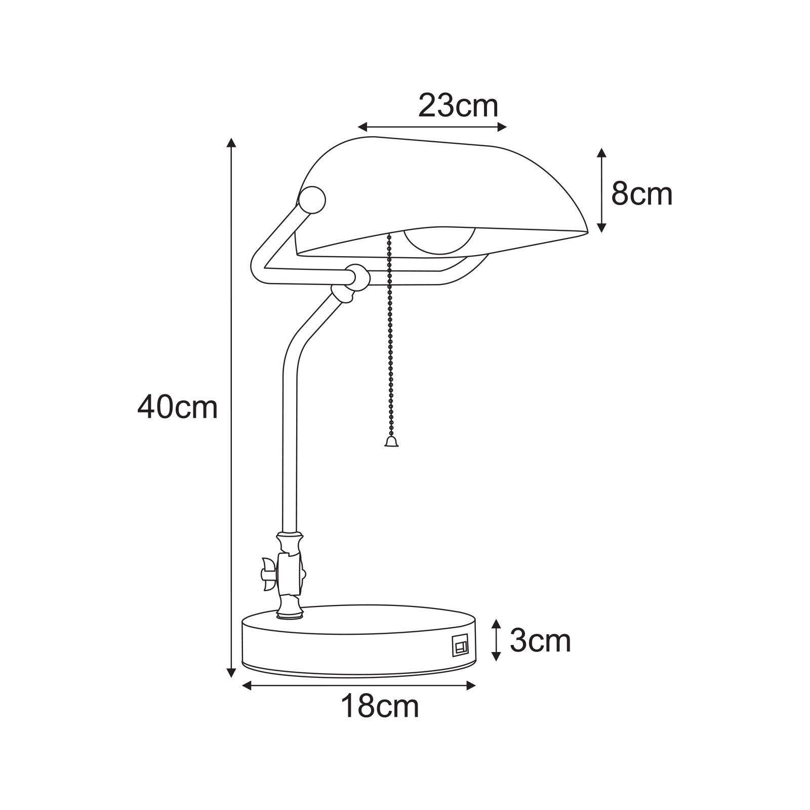 Galda lampa K-MT-208 - BANK