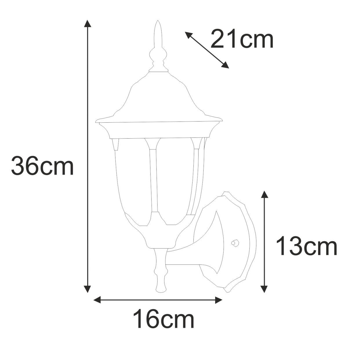 Sienas lampa K-5007A/N CZARNY - VASCO