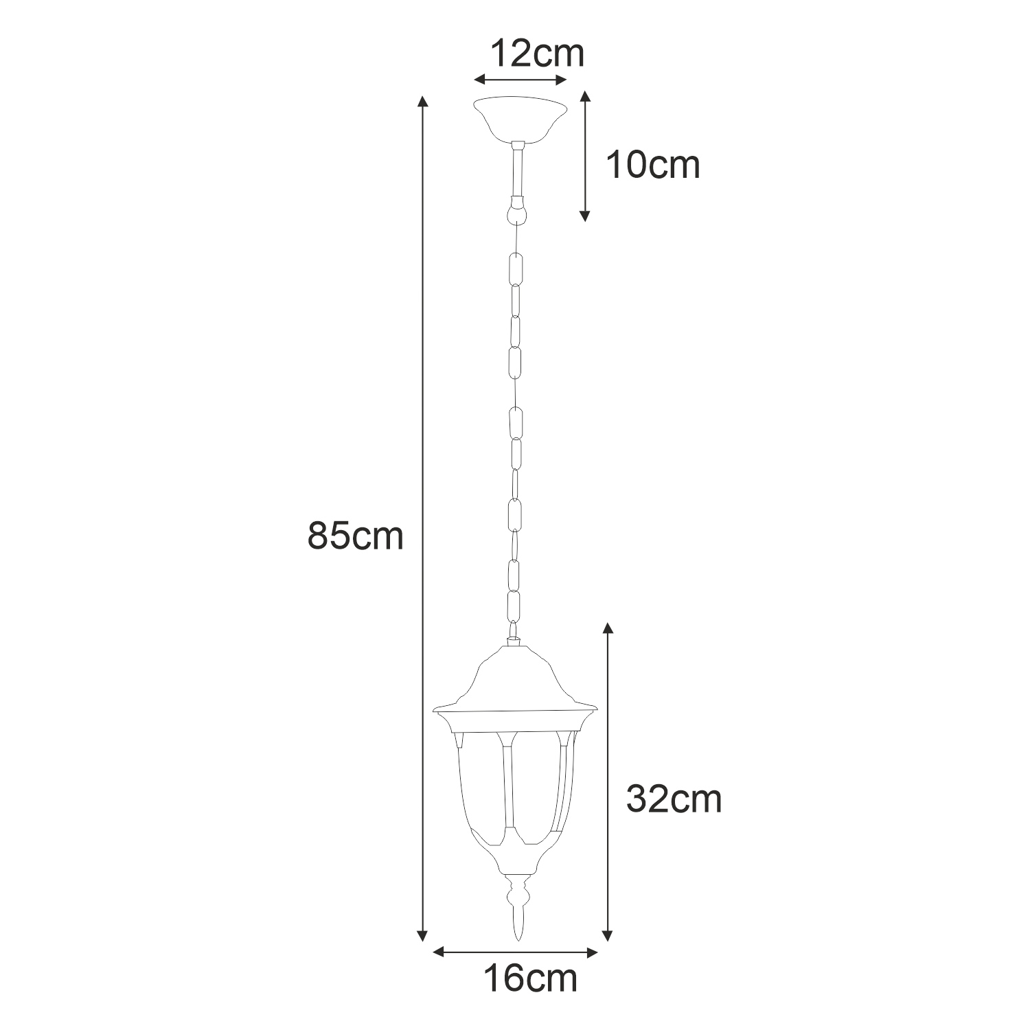 Āra piekaramā lampa K-5007H/N - VASCO