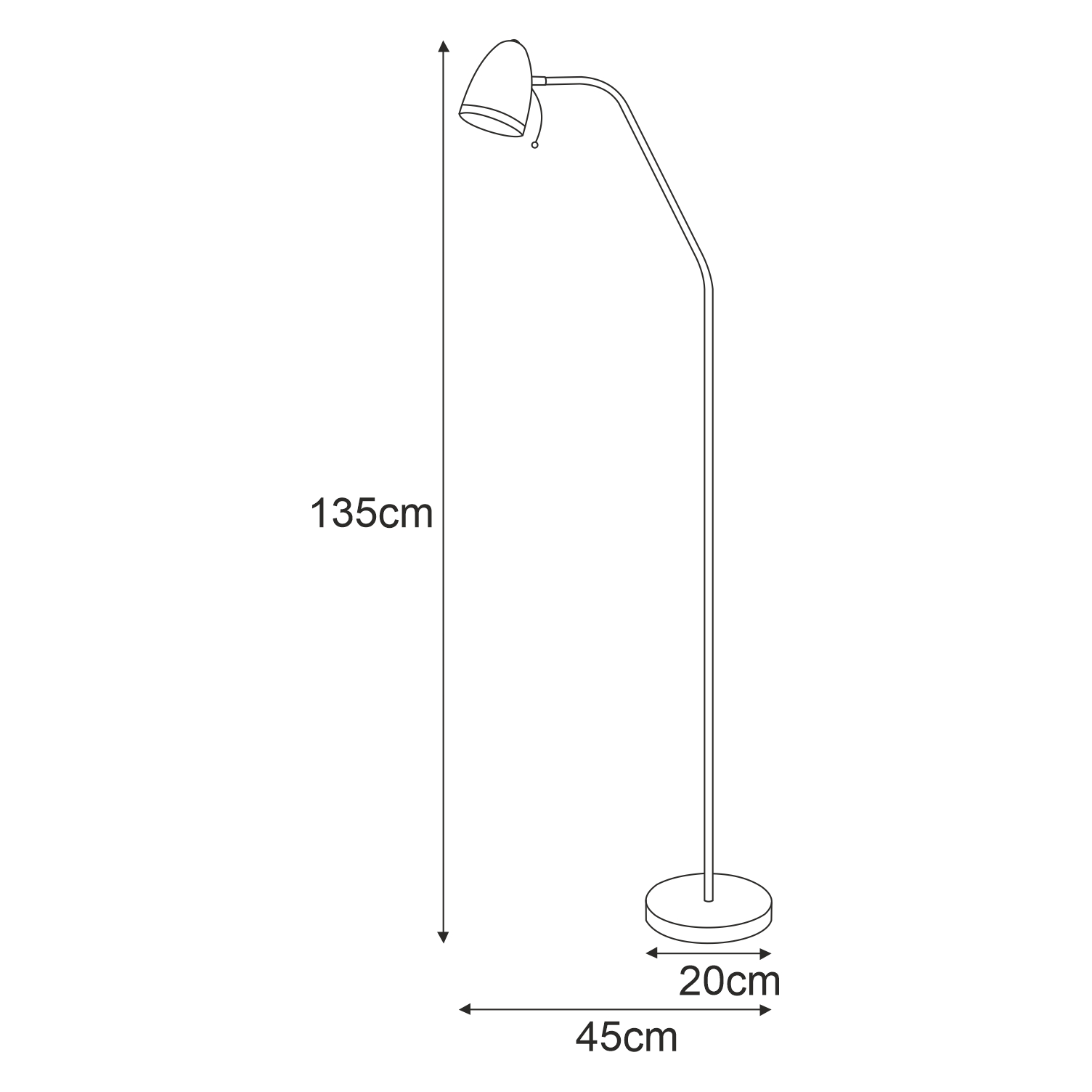 Stāvlampa K-MT-201 ŻÓŁTY - KAJTEK I