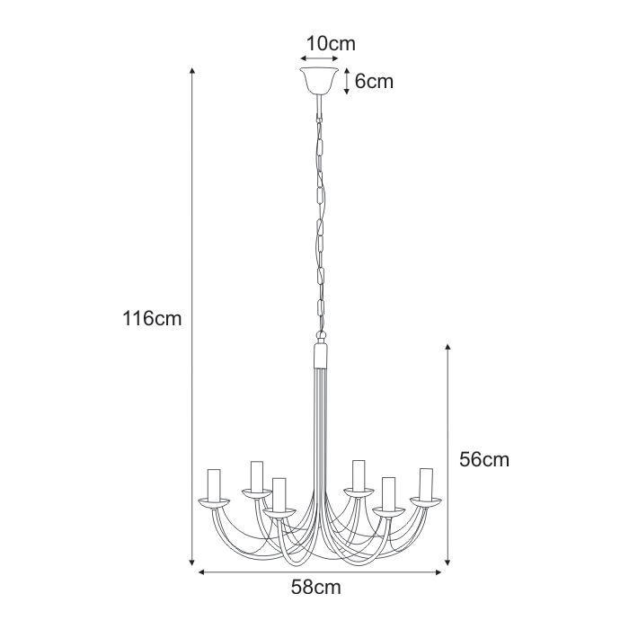 Piekaramā lampa K-3520 - PERSEO