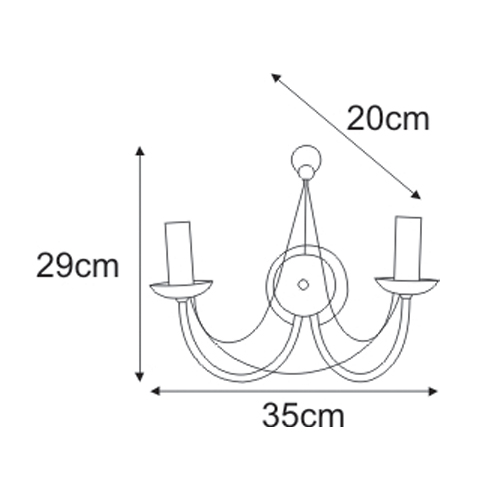 Sienas lampa K-3527 - PERSEO