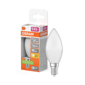 LED spuldze Ledvance STAR CL B FR 25 non-dim 3,3W/827 E14, 2700K