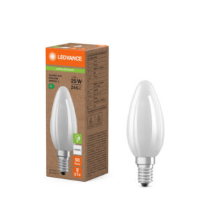 LED spuldze Ledvance Superior CLASSIC B GLFR 25 non-dim 1,2W/840 E14, 4000K