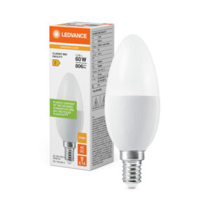 Profesionālā spuldze Ledvance Superior CLASSIC B 60 FR non-dim 7,3W/827 E14, 2700K