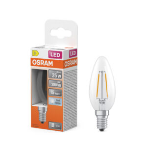 LED spuldze Ledvance STAR CL B FIL 25 non-dim 1,8W/840 E14, 4000K