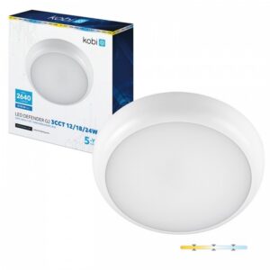 Ceiling lamp Kobi DEFENDER G2 12 W/18 W/24 W Adjustable (CCT) IP65 | WATTpro