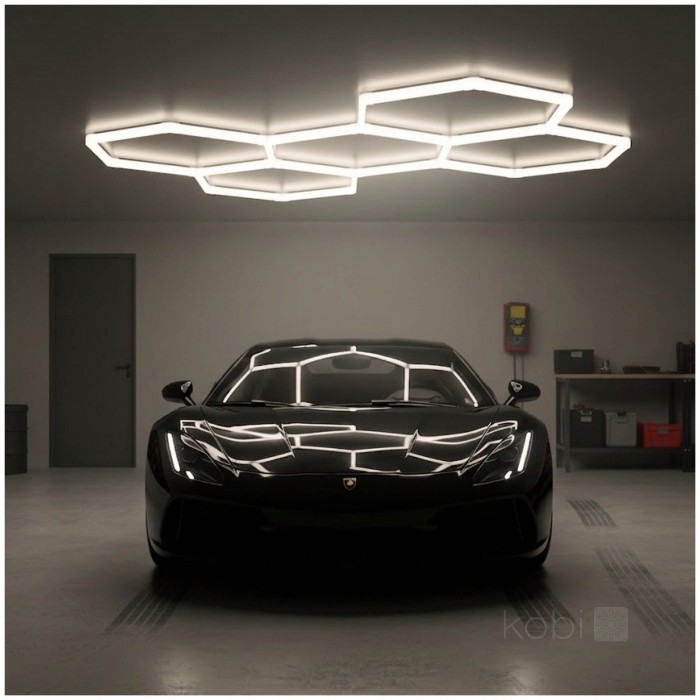 LED panelis Kobi HEXLINE 208×300 cm 4000 K | WATTpro