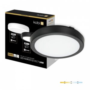 Ceiling lamp Kobi NAIROS G2 24 W Adjustable (CCT) IP65 black | WATTpro