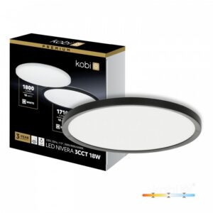 Ceiling lamp Kobi NIVERA CIRCLE 18 W Adjustable (CCT) IP54 black | WATTpro