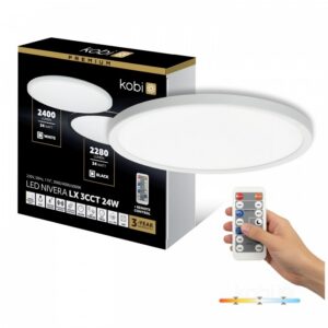 Griestu lampa Kobi NIVERA CIRCLE 24 W Regulējama (CCT) IP54 balts | WATTpro