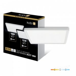 Ceiling lamp Kobi NIVERA SQUARE 18 W Adjustable (CCT) IP54 white | WATTpro
