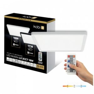 Ceiling lamp Kobi NIVERA SQUARE 18 W Adjustable (CCT) IP54 white | WATTpro
