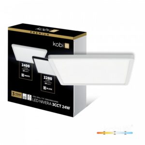 Ceiling lamp Kobi NIVERA SQUARE 24 W Adjustable (CCT) IP54 white | WATTpro