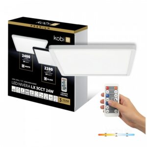 Ceiling lamp Kobi NIVERA SQUARE 24 W Adjustable (CCT) IP54 white | WATTpro
