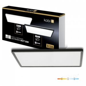 Ceiling lamp Kobi NIVERA SQUARE 32 W Adjustable (CCT) IP54 black | WATTpro