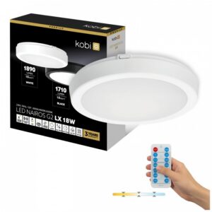 Griestu lampa Kobi NAIROS G2 18 W Regulējama (CCT) IP65 balts | WATTpro