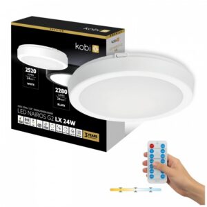 Griestu lampa Kobi NAIROS G2 24 W Regulējama (CCT) IP65 balts | WATTpro