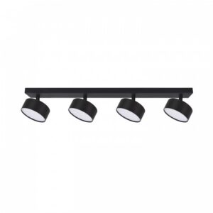 Griestu lampa Kobi LUNVIGO 4×GX53 melns | WATTpro