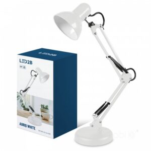 Galda lampa Kobi AURIQ E27 balts | WATTpro
