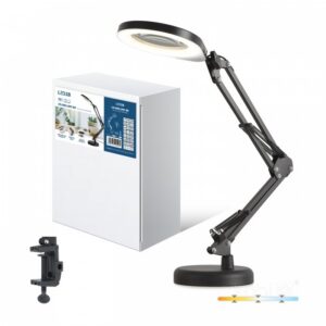 Galda lampa Kobi AURIQ LOUPE 10 W Regulējama (CCT) melns | WATTpro