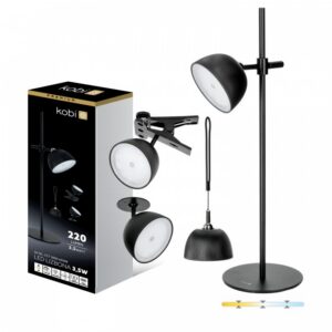 Galda lampa Kobi LIZBONA 3.5 W IP54 melns | WATTpro