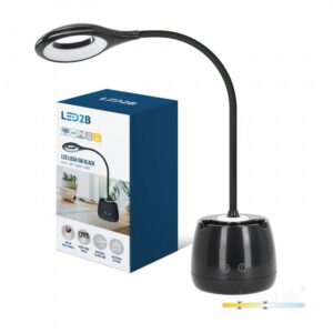 Galda lampa Kobi LUSIA 5 W melns | WATTpro