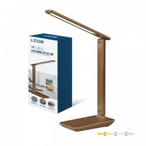 Galda lampa Kobi NOBLITE 7 W Regulējama (CCT) brūns | WATTpro