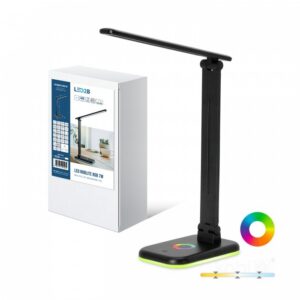 Galda lampa Kobi NOBLITE RGB 7 W Regulējama (CCT) melns | WATTpro