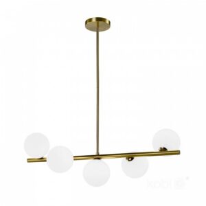 Pendant lamp Kobi GLOBE ELEGANCE S5 5×G9 gold | WATTpro
