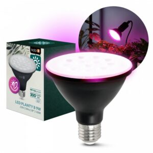 LED augu spuldze Kobi PLANTY B E27 9W 1200K melna | WATTpro
