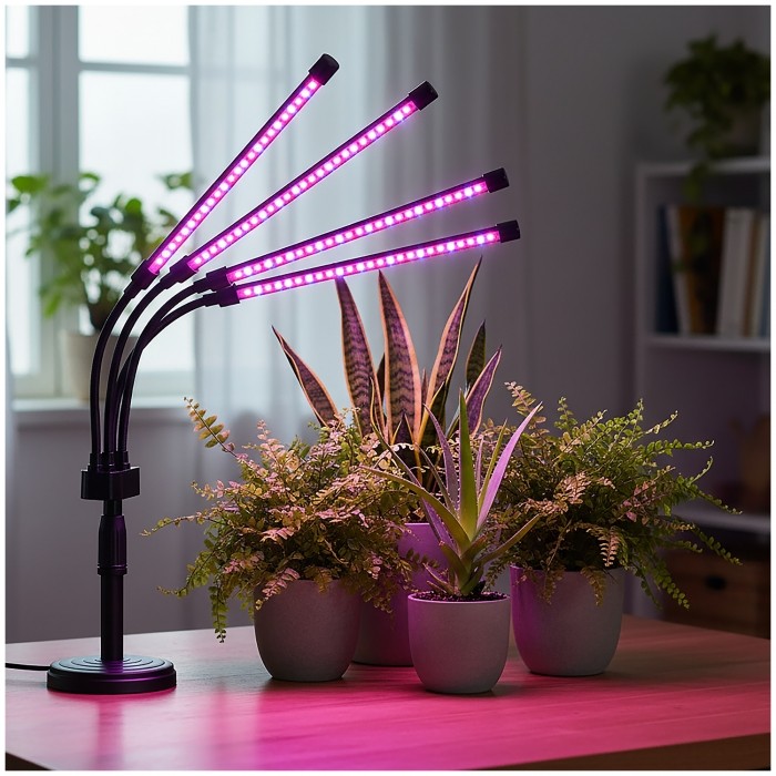 LED plant lamp Kobi VITARO 4 ST MINI 10W with stand black | WATTpro