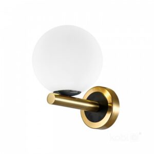 Sienas lampa Kobi GLOBE ELEGANCE G9 melns/zelts | WATTpro